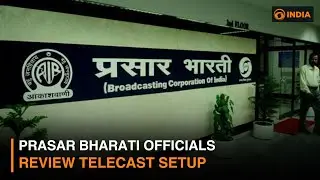Prasar Bharati Officials Review Telecast Setup