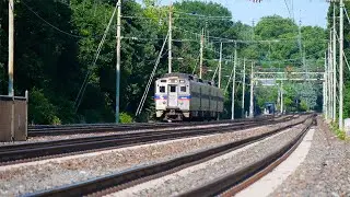 Amtrak and SEPTA trains at Wynnewood (6/18/24)