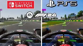 F1 24 Сравнение графики PS5 и Nintendo Switch