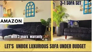 let's UNBOX my BEST* Find from Amazon l Unboxing  my 4 Seater Sofa from from Seventh  heaven 🔥