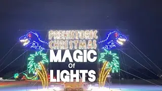 Accessible Drive-Thru Prehistoric Christmas Magic of Lights / RAD Raceway / #christmas