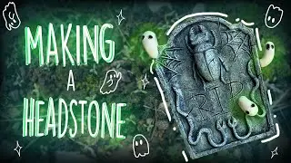 I made a headstone with some ghosts!!