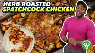 Средиземноморская диета — жареная курица с овощами и травами