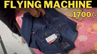 Flying machine denim jacket | Flying Machine Full Sleeve Solid Men Jacket, unboxing