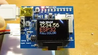 ESP32 developing board with full-color OLED