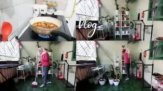 MENYIRAM TANAMAN HINGGA MASAK AYAM GORENG MENTEGA || AKTIVITAS IBU RUMAH TANGGA PAGI HARI #6
