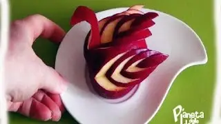Intaglio della frutta - Tutorial - Una mela che diventa cigno!
