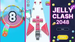 Jelly Run 2048 Mega Merge Race💥🔥💥 | 3 Modes Gameplay | High Score: 1M vs 16T vs 512Q 🤪👿😜