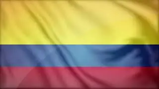 COLOMBIA FLAG WAVING WITH ANTHEM RELAXING VIDEOS