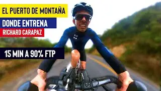 EL PUERTO DONDE ENTRENA RICHARD CARAPAZ / LA GUAGUA NEGRA 15 MIN a tu 90% de FTP para tu rodillo.