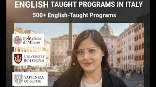🇮🇹 Top English-Taught Universities in Italy for Indian Students | The Language Myth Busted! 🎓