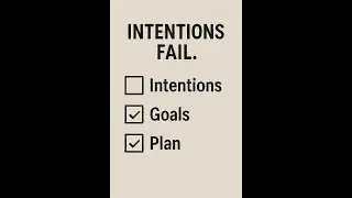 Why Good Intentions Fail,And What Actually Works