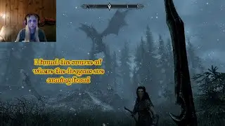 Finding the source of where the dragons are coming from  #skyrimanniversaryedition #skyrimgameplay