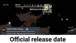 PUBG ANCIENT SECRET OFFICIAL RELEASE DATE || Pubg Mummy mode official release date in Telugu ||