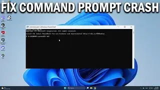 How To Fix Command Prompt opens and closes immediately; Keeps crashing - Easy Fix