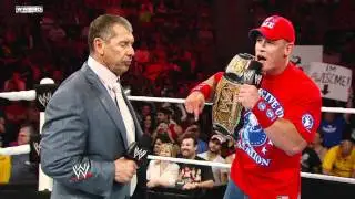 Raw: Джон Сина просит мистера Макмэна восстановить CM Punk в должности