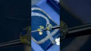 TraxNYC Reviews: Large BYG Sapphire Diamond Flower Earrings #66860