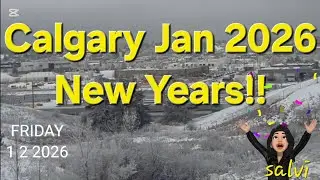 Калгари, январь 2026 г. #снегопад #fypviralvideos #новыйгод2026 #сальвадорская