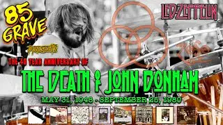 The Death of John Bonham. Includes Death house Visit. 40 Year Death Anniversary. 85 Grave Show Ep#7