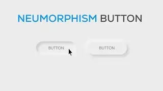 CSS neumorphism button hover effect | html css