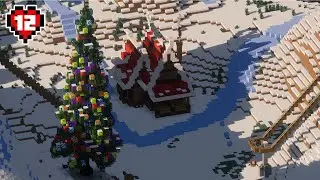 I Built a Fully Working Ski Resort in Minecraft Hardcore