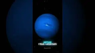 How Earth vs Neptune 1 Year Look Like #shorts