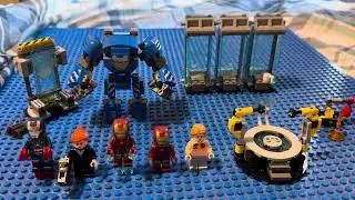 LEGO Infinity Saga: Iron Man Laboratory: Hall Of Armor Set Unboxing And Review