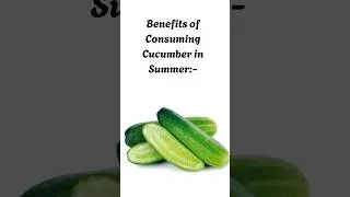 Benefits of Consuming Cucumber #cucumber #healthyfood @MMChomoeopathy