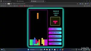 Tetris game website javascript css html