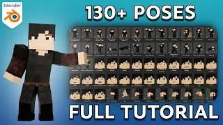 Woodplank Pose Library - Full Walkthrough (Blender 5.0)