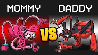 Мод MOMMY vs. DADDY LONG LEGS в Among Us...