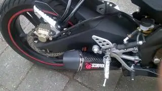 Yamaha YZF R 125 with Scorpion Serket Taper Carbon Exhaust