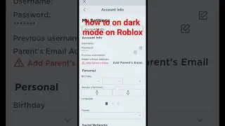 how to on dark mode on Roblox #roblox