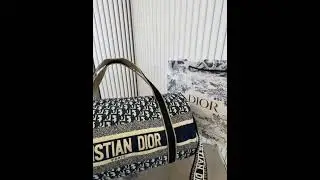 Christian Dior Bowling Bag Oblique Canvas