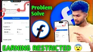 Facebook page & Profile Earnings Restricted 🚫 Problem Solve | Earning Limited Problem Solve 2026