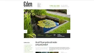 Landscape Design Responsive Website Template - 43643