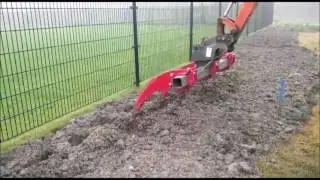 planten met de minigraver