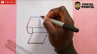How To Draw A Computer Printer / step by step