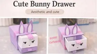 DIY Bunny Drawer 🐰💖 Tiny storage, huge cuteness!#video #diy #craft 