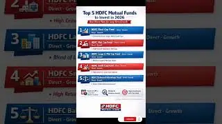 Top 5 Hdfc mutual fund in 2026 #finance #mutualfunds