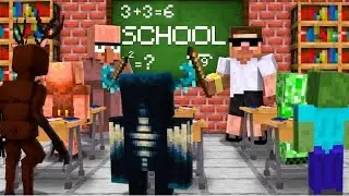 Carry And Doorbin open a mob school in Minecraft...