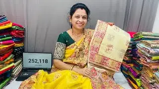 soft silk paithani live |pure silk||Wedding season | shubham paithani yeola #paithan