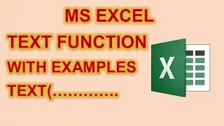 #31 MS Excel Text Function in Detail | How to Change Date format into Text | Excel 2020