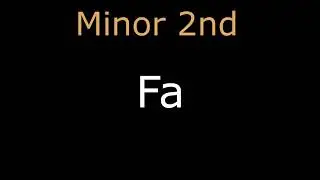 Interval Ear Training with Solfege: Minor 2nd