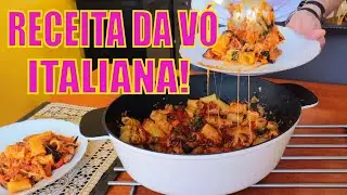 MACARRÃO COM BERINJELA: RECEITA FÁCIL E DELICIOSA | ESPECIAL DIA DOS AVÓS | Joanna Maria 🍝🍆
