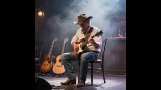Strumming an electric guitar 1