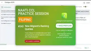🌟 NAATI CCL Filipino Practice Dialogue #243 | New Migrant's Banking Queries (with Translations)🌟