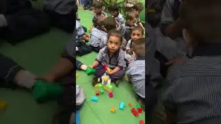 Little champs had outdoor fun with blocks, building creativity, teamwork, and endless joy together!