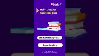 Reduce Support Tickets with a Knowledge Base | BoldDesk #bolddesk #shorts