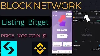 Block network listing Bitget price 1000 coins $1 wallet address connecting